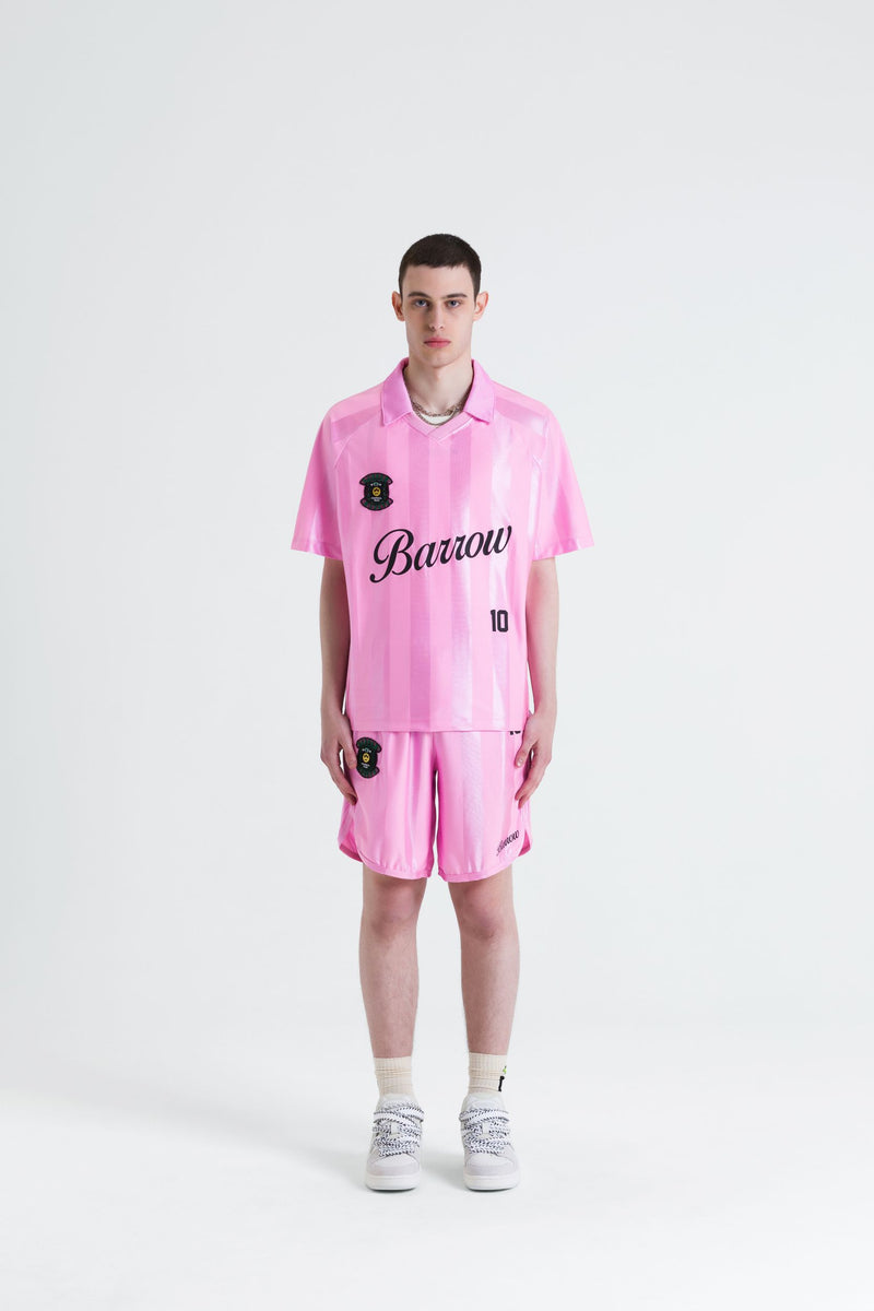 Tシャツ・カットソー BARROW Men T-shirt Pink S5BWUATH084 BW036 Barrow T-Shirt In Jersey