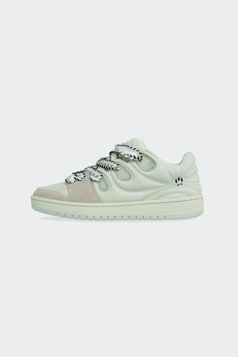 スニーカー BARROW Men Sneakers White F3BWUASN172 002 F3BWUASN172-OFFWHITE-