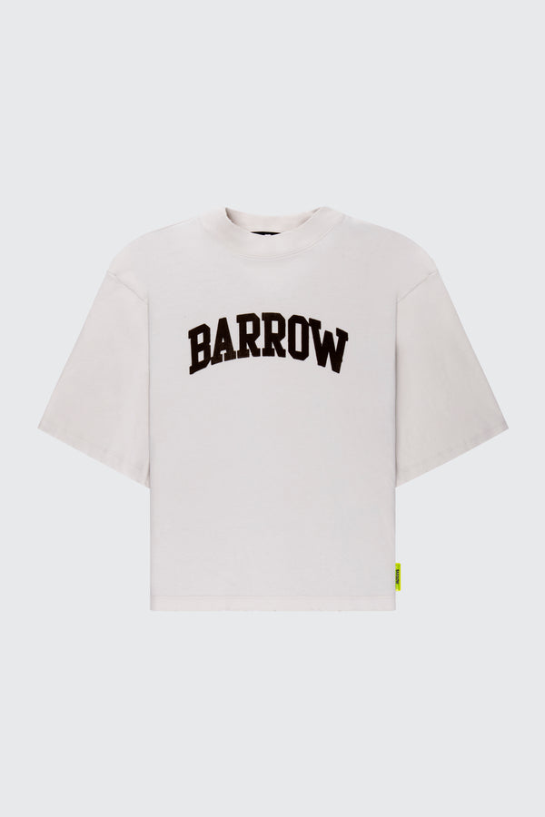 Barrow cropped washed print t-shirt