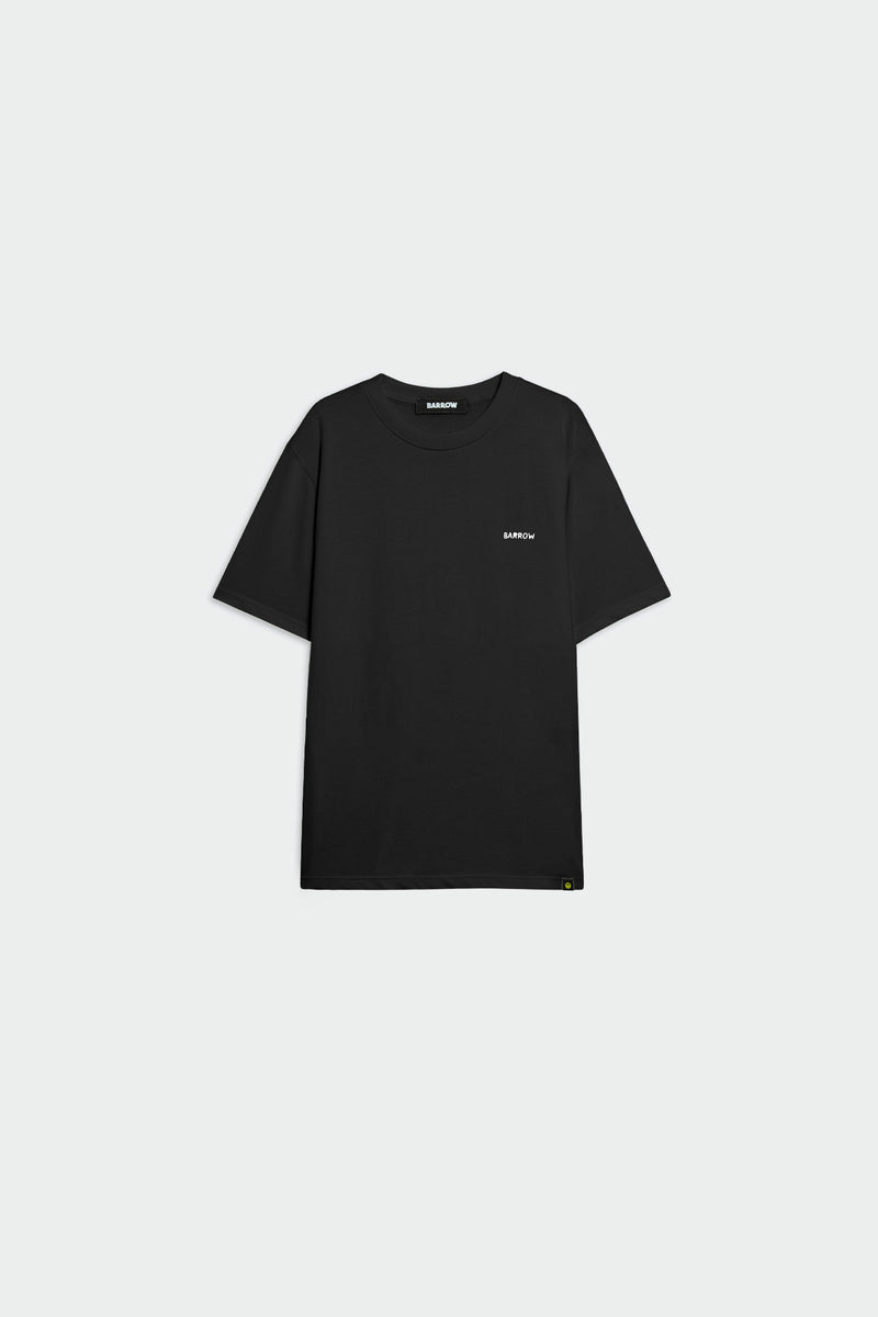 Tシャツ・カットソー Barrow SS25 JERSEY T-SHIRT UNISEX (S5BWUATH053 002) BARROW graphic-print T-shirt | Black | FARFETCH