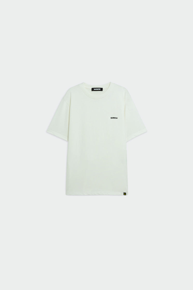 Tシャツ・カットソー Barrow SS25 JERSEY T-SHIRT UNISEX (S5BWUATH150 002) Barrow T-Shirt In White Jersey - BARROW - Russocapri