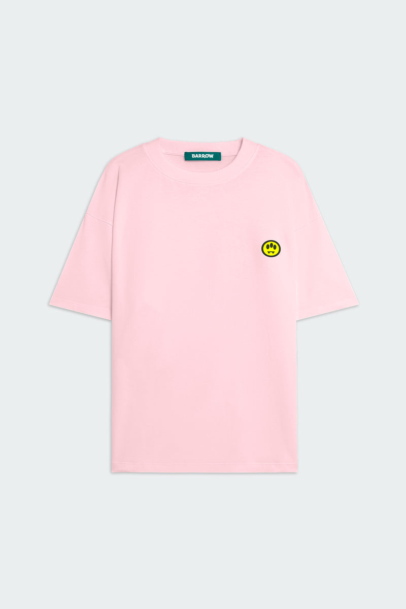 BARROWのロゴが入ったピンクのTシャツ！男女兼用、サイズはSサイズ。 S6BWUATH003-PINK-A2_1200x1200.