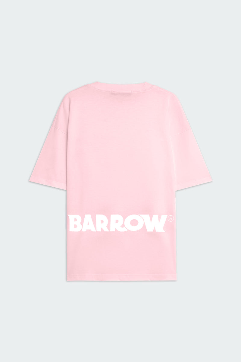 BARROWのロゴが入ったピンクのTシャツ！男女兼用、サイズはSサイズ。 Barrow Iconic Jersey T-Shirt