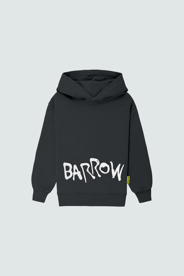 Barrow kids graphic-print cotton shorts set - Black