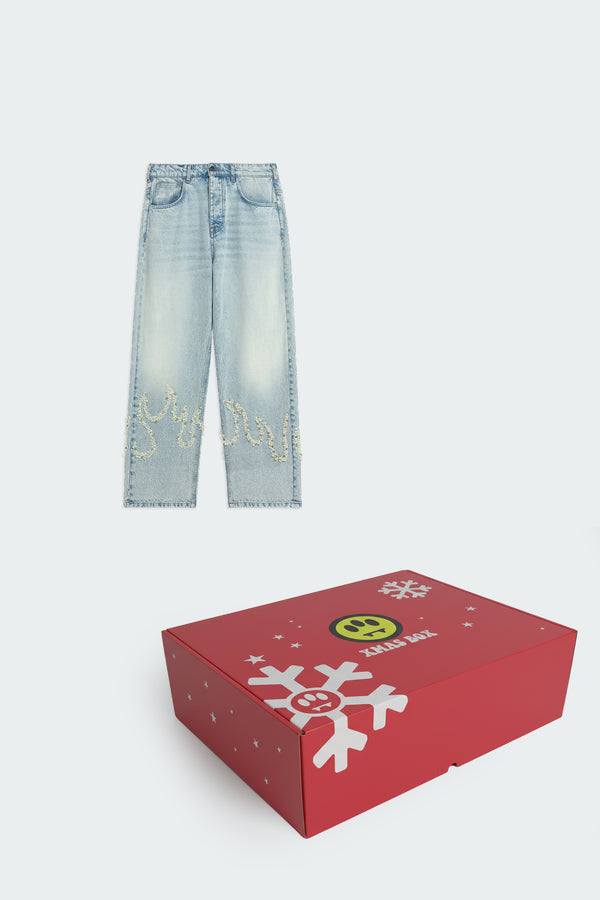 Barrow Oversize Flames Jeans