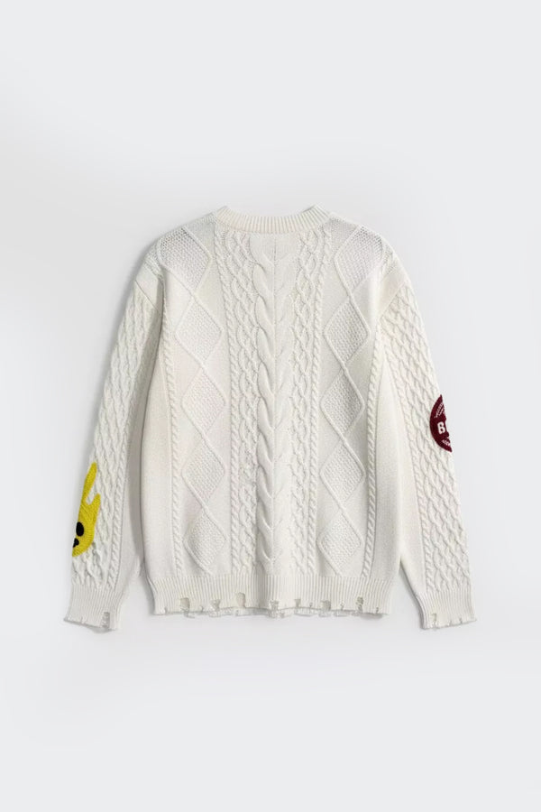 Barrow Maglia Girocollo Destroyed