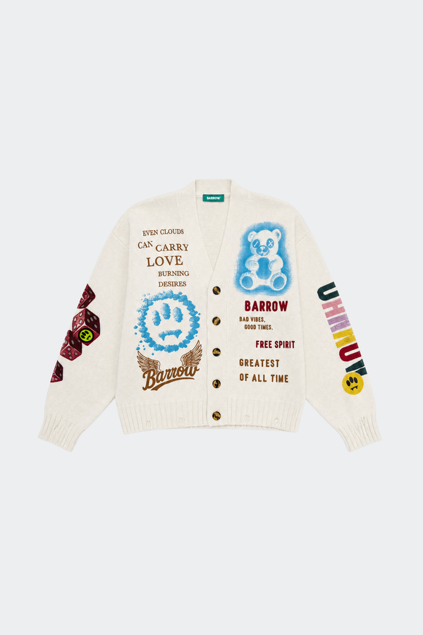 Barrow Cardigan Con Grafiche Multicolor