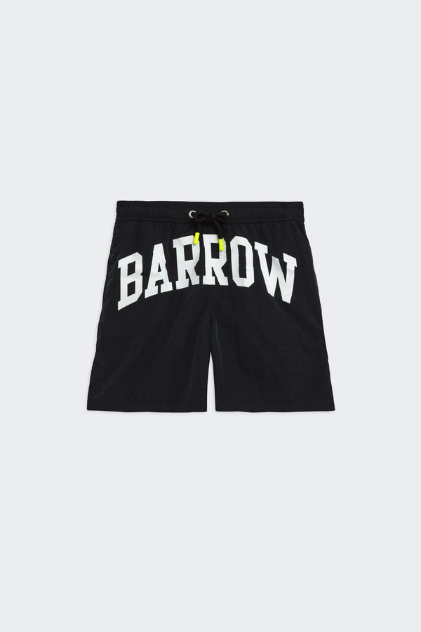 Barrow Kids lettering print swim-short