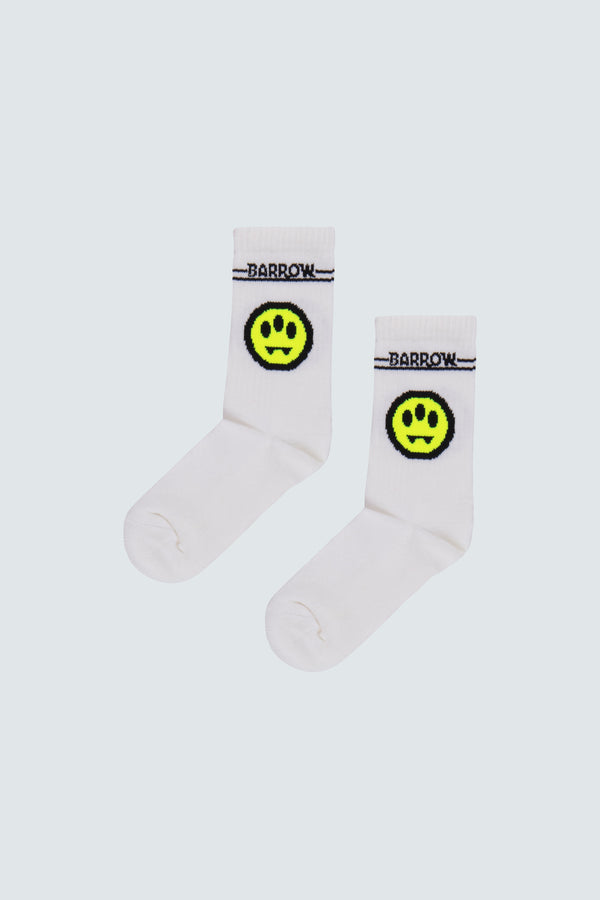 Barrow kids socks off white with smile