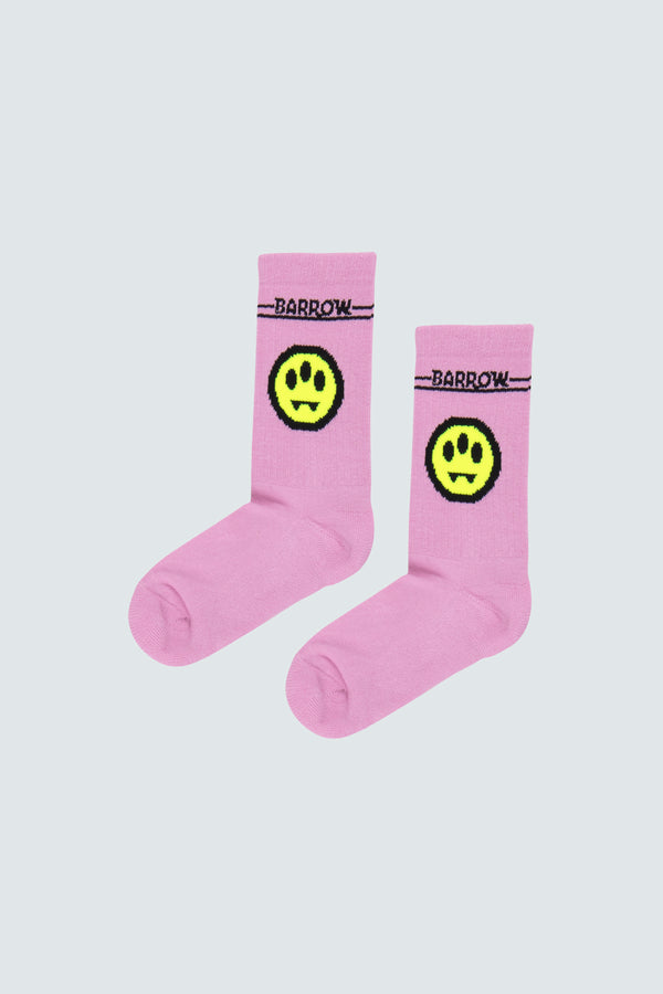 Barrow kids pink socks with smile