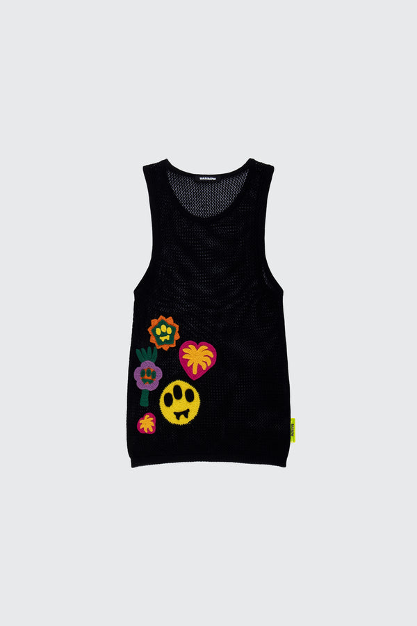 Barrow Mesh Tank top with multicolor patch