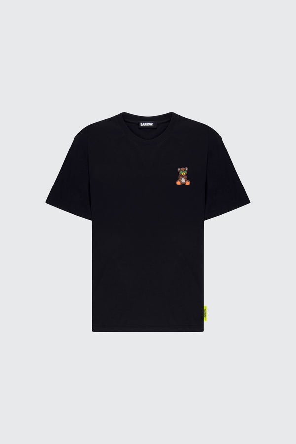 T-shirt with multicolored teddy