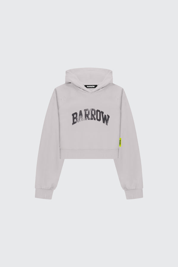 Barrow cropped hoodie with lettering