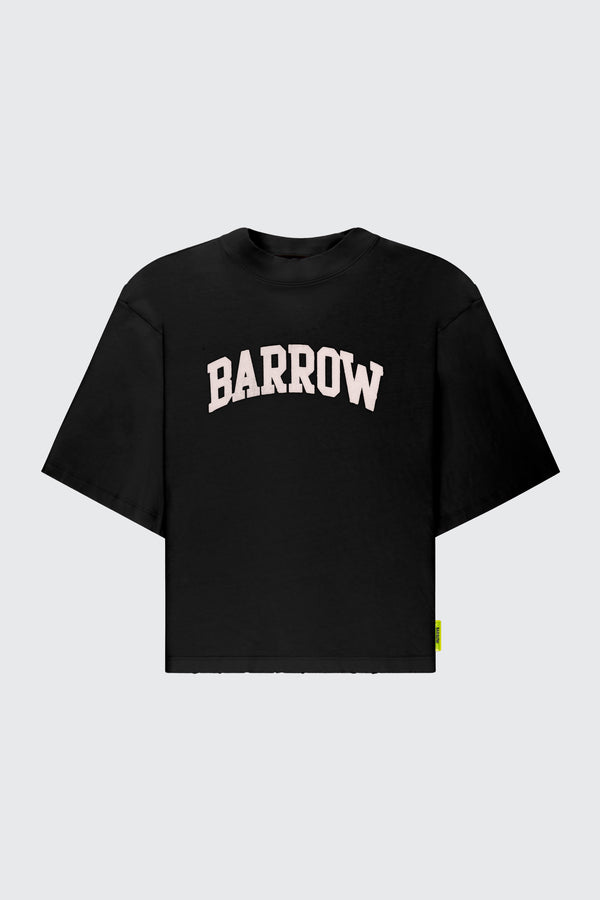 Barrow cropped washed print t-shirt