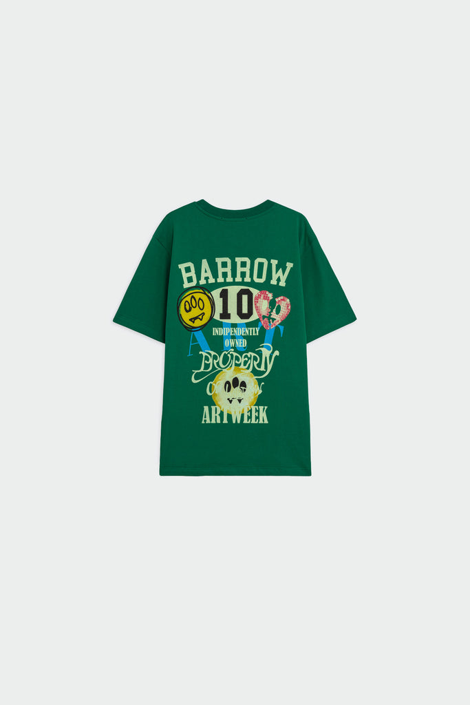 Tシャツ・カットソー BARROW Men T-shirt Green S5BWUATH156 BW030 BARROW Men T-shirt Green S5BWUATH156 BW030 (Barrow/Tシャツ