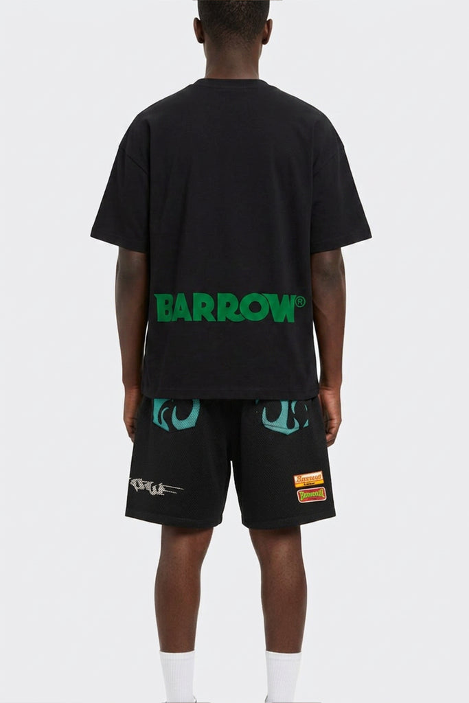 BARROW Tシャツ ブラック ラインストーン Barrow Iconic Jersey T-Shirt