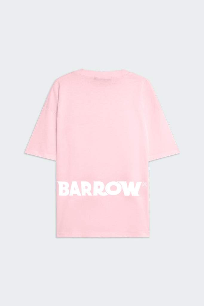BARROWのロゴが入ったピンクのTシャツ！男女兼用、サイズはSサイズ。 Barrow Iconic Jersey T-Shirt