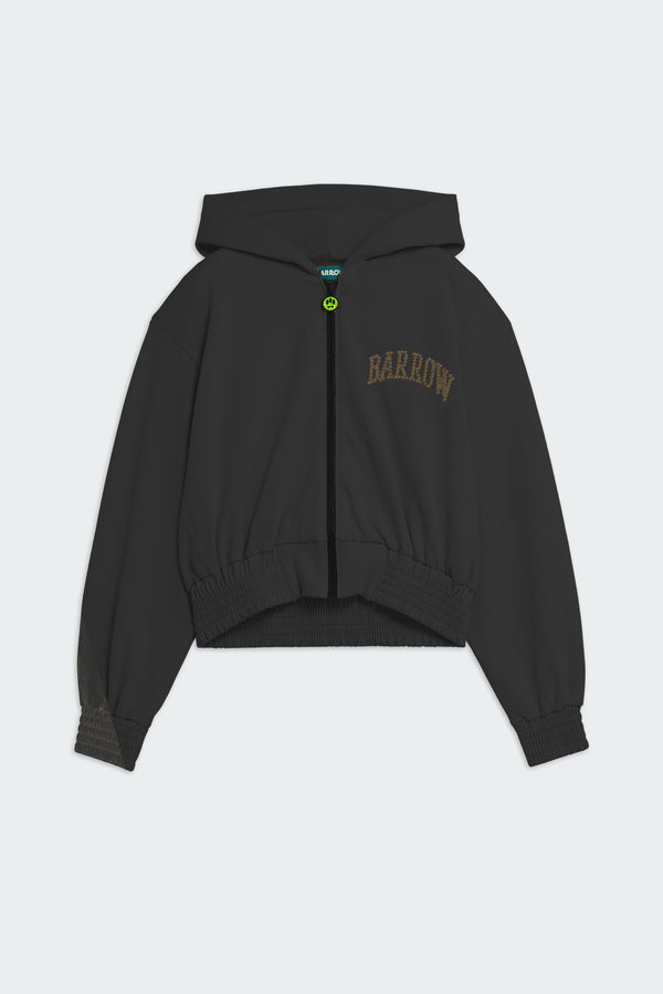 Barrow Studded Zip-Up Sweatshirt