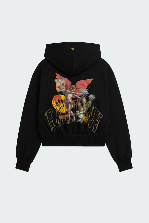 Barrow Studded Zip-Up Sweatshirt